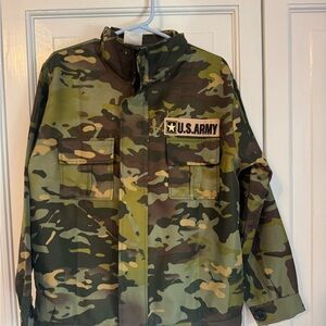🪖 Metemot Kids Army Role Play Set Costume – Camo Jacket & Vest (Size M) LIKE NEW